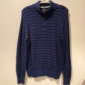 American‎ Eagle Sweater Men Size Medium Blue Classic Fit Three Buttons